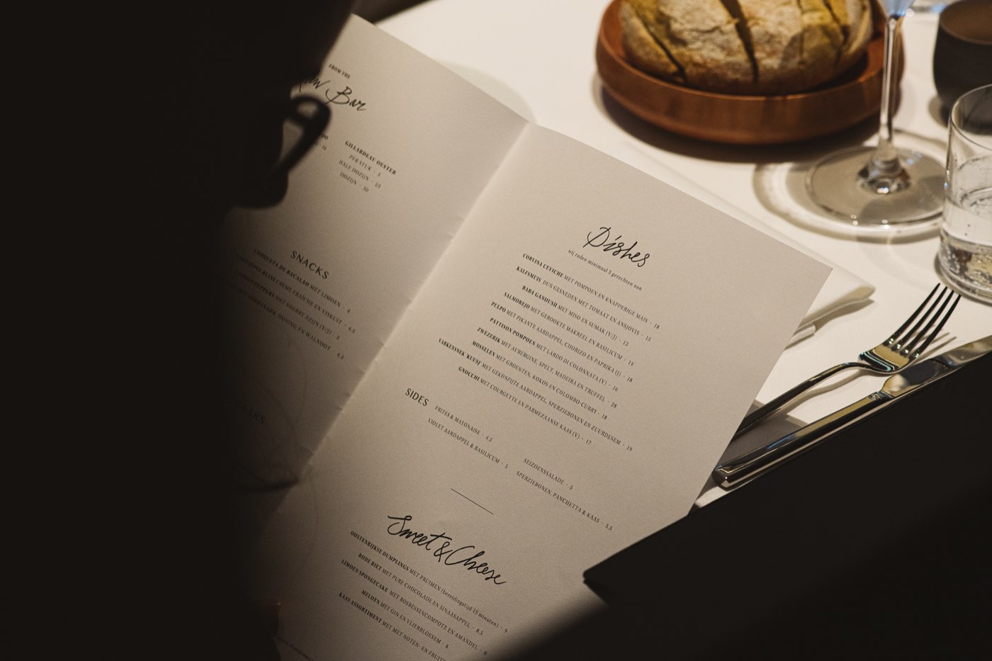 lovely dining menu